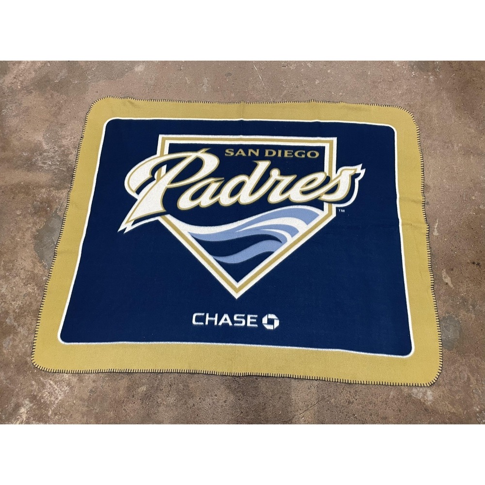 San Diego Padres Blanket Throw One Size Blue MLB Baseball Chase Fleece
